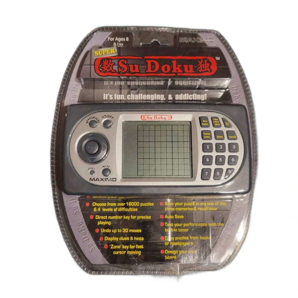 Super Su Doku Electronic Handheld Puzzle Game • New in Package